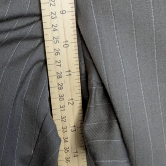 Stafford* Men's‎ Brown Wool Pinstripe Suit~ Size Blazer Jacket 40S /Pants 32x30 - Picture 16 of 16